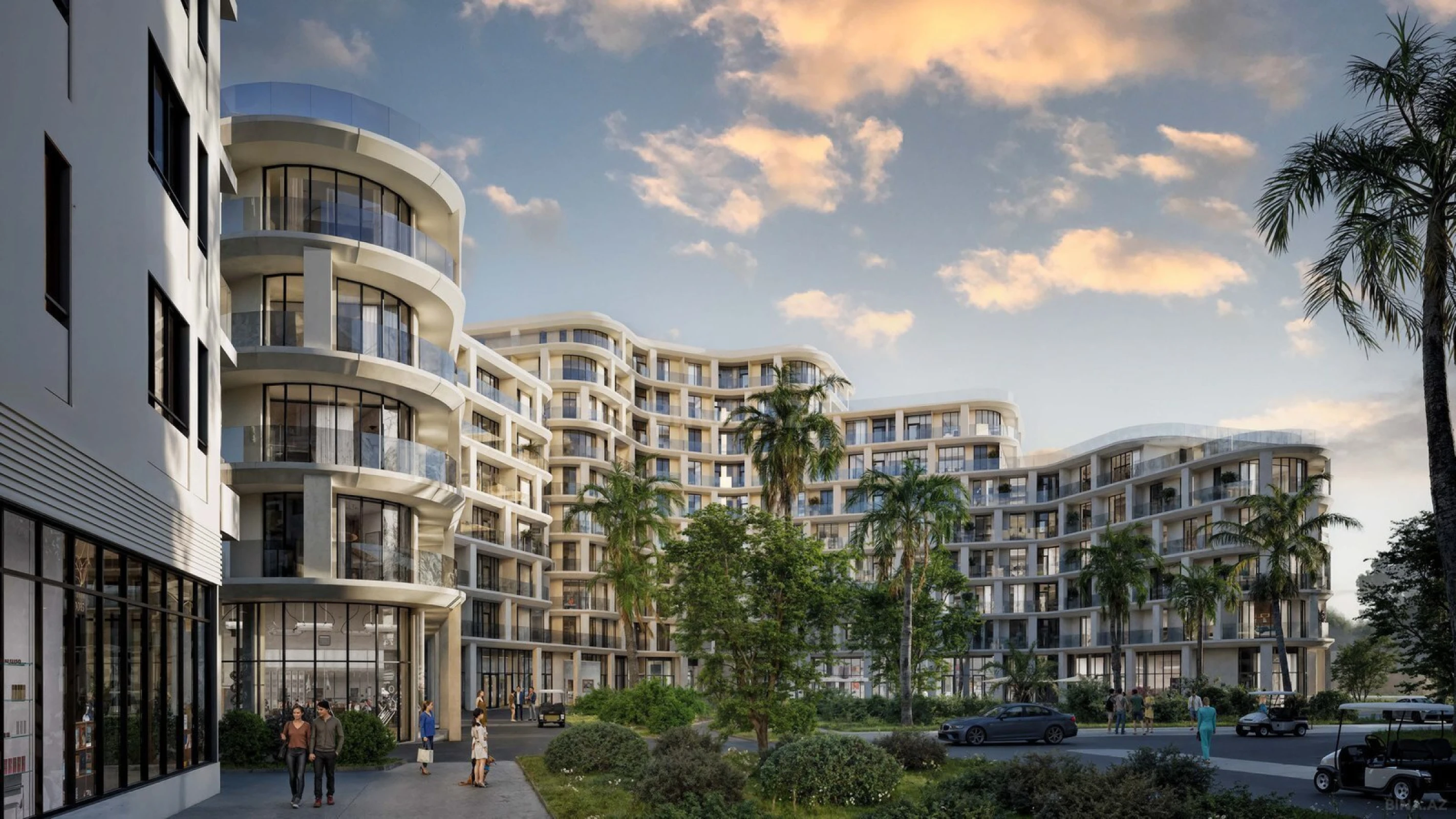 Satılır 1 otaqlı mənzil 44.7 m²