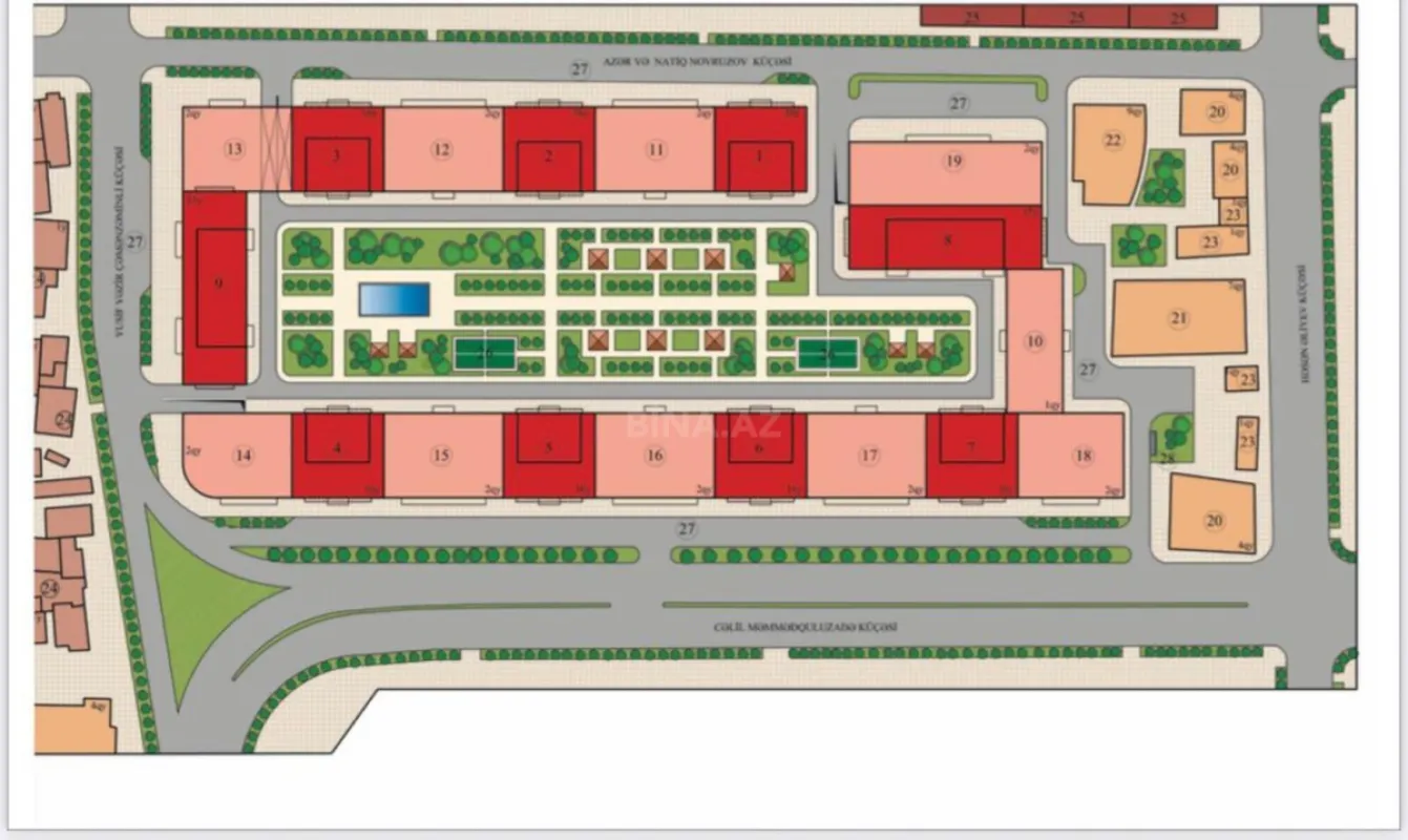 Satılır 2 otaqlı mənzil 89.7 m²