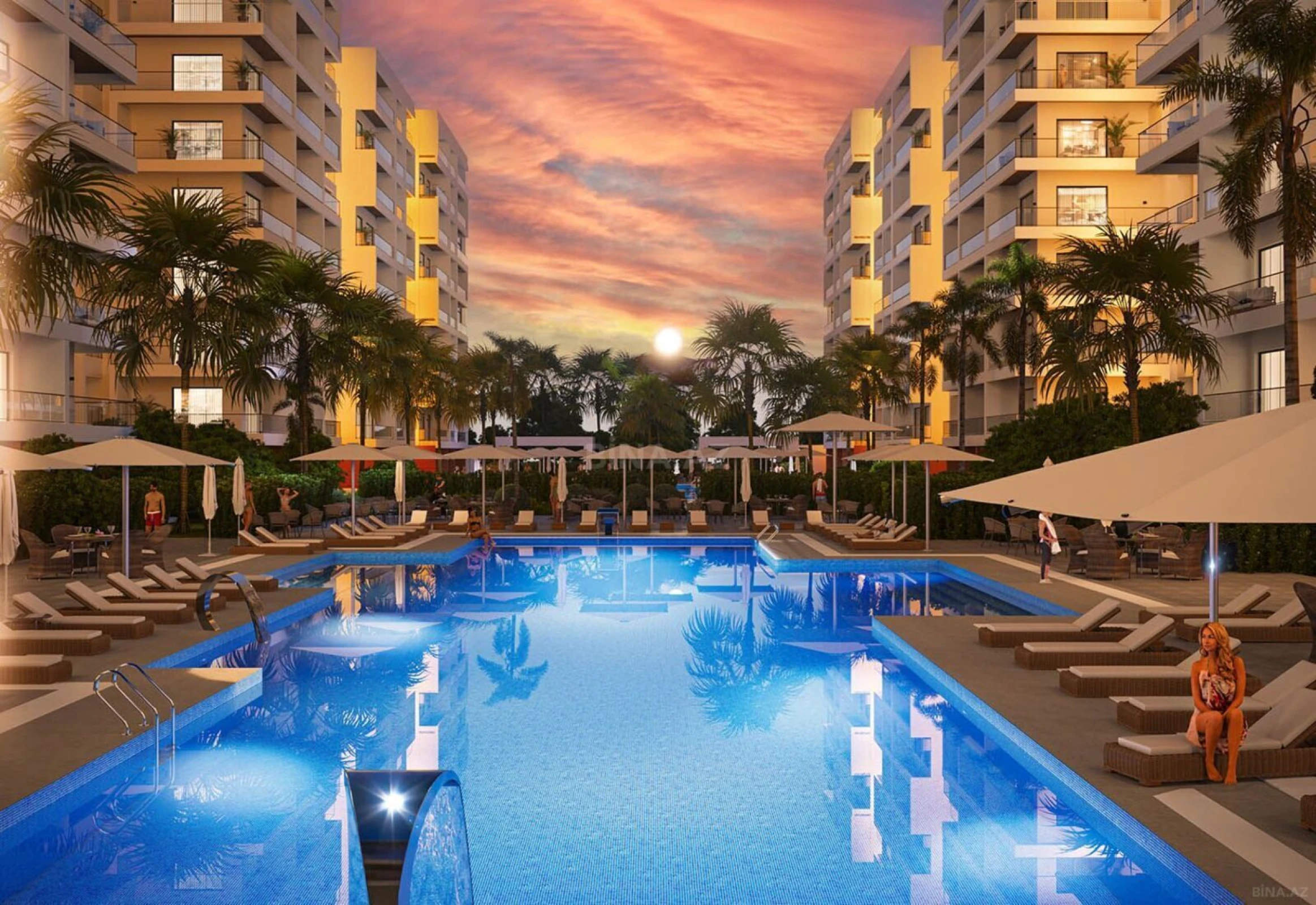 Satılır 1 otaqlı mənzil 58 m²