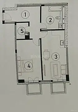 Satılır 2 otaqlı mənzil 65.7 m²