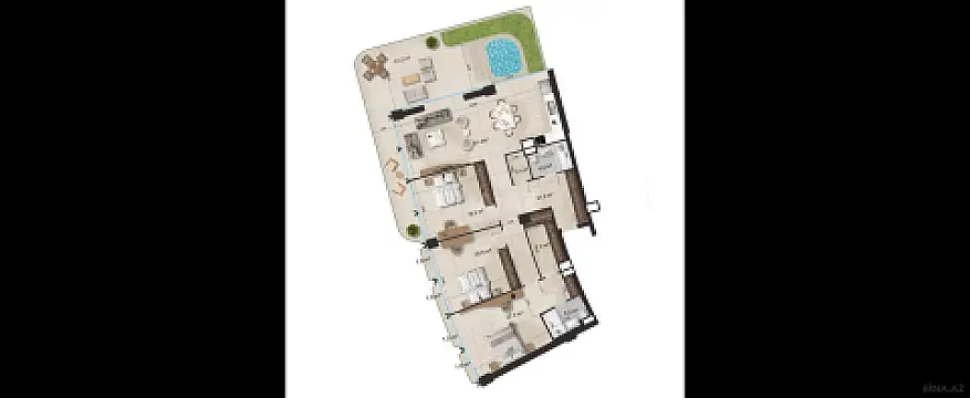 Satılır 4 otaqlı mənzil 231.3 m²