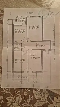 Satılır 3 otaqlı mənzil 129.1 m²