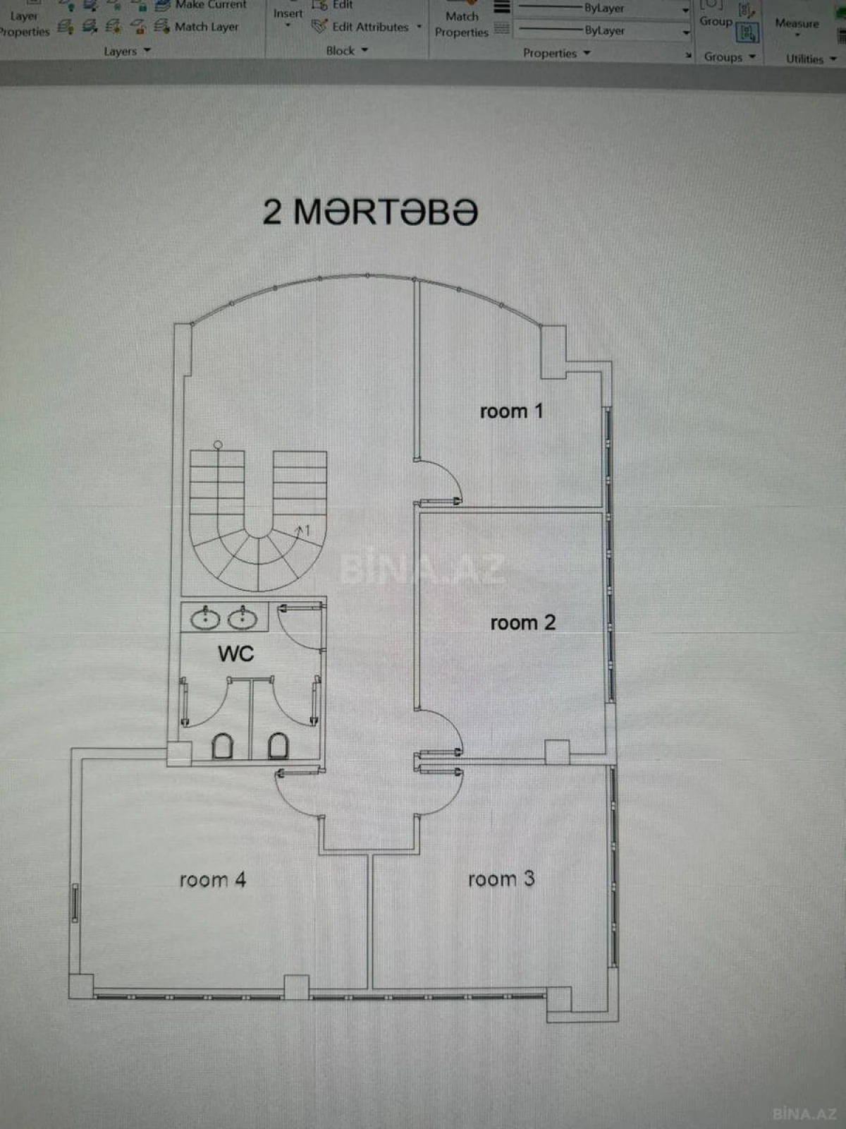 Kirayə verilir 12 otaqlı ofis 280 m²
