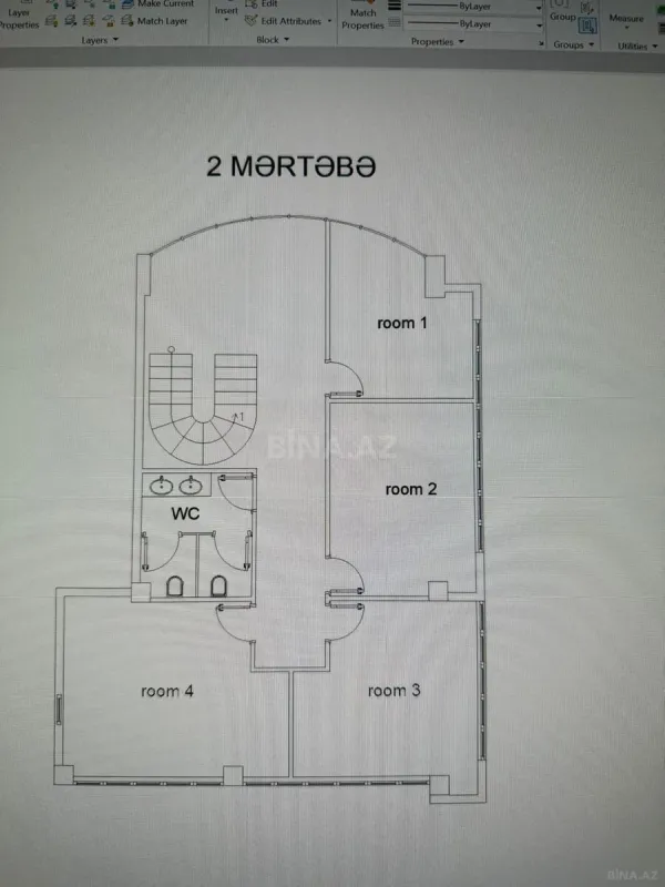 Kirayə verilir 12 otaqlı ofis 280 m²