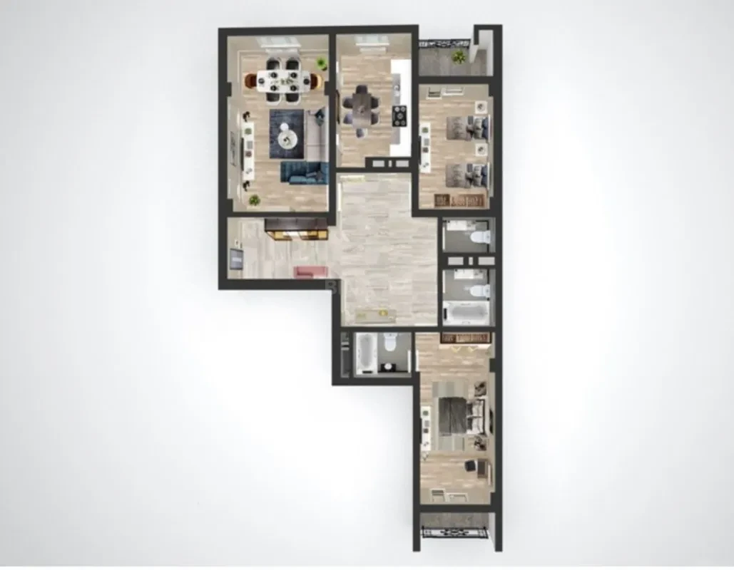 Satılır 4 otaqlı mənzil 162 m²