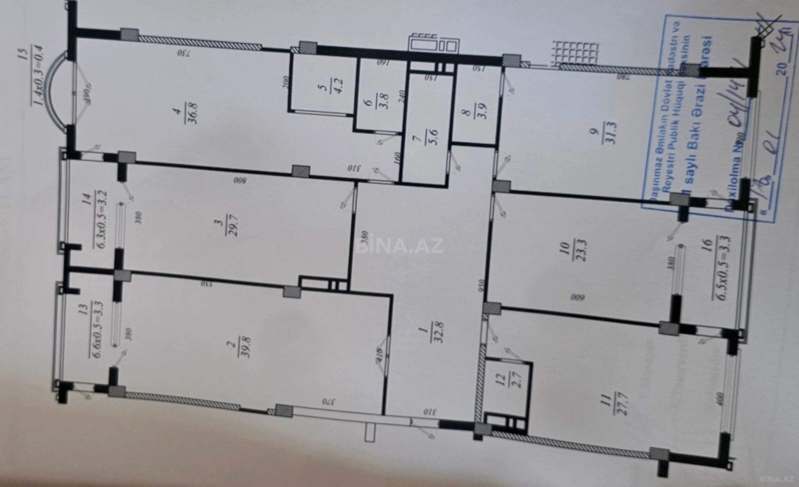 Satılır 5 otaqlı mənzil 262 m²