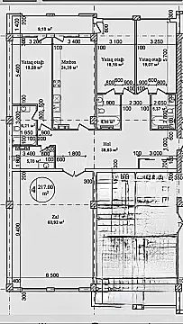 Satılır 4 otaqlı mənzil 217 m²