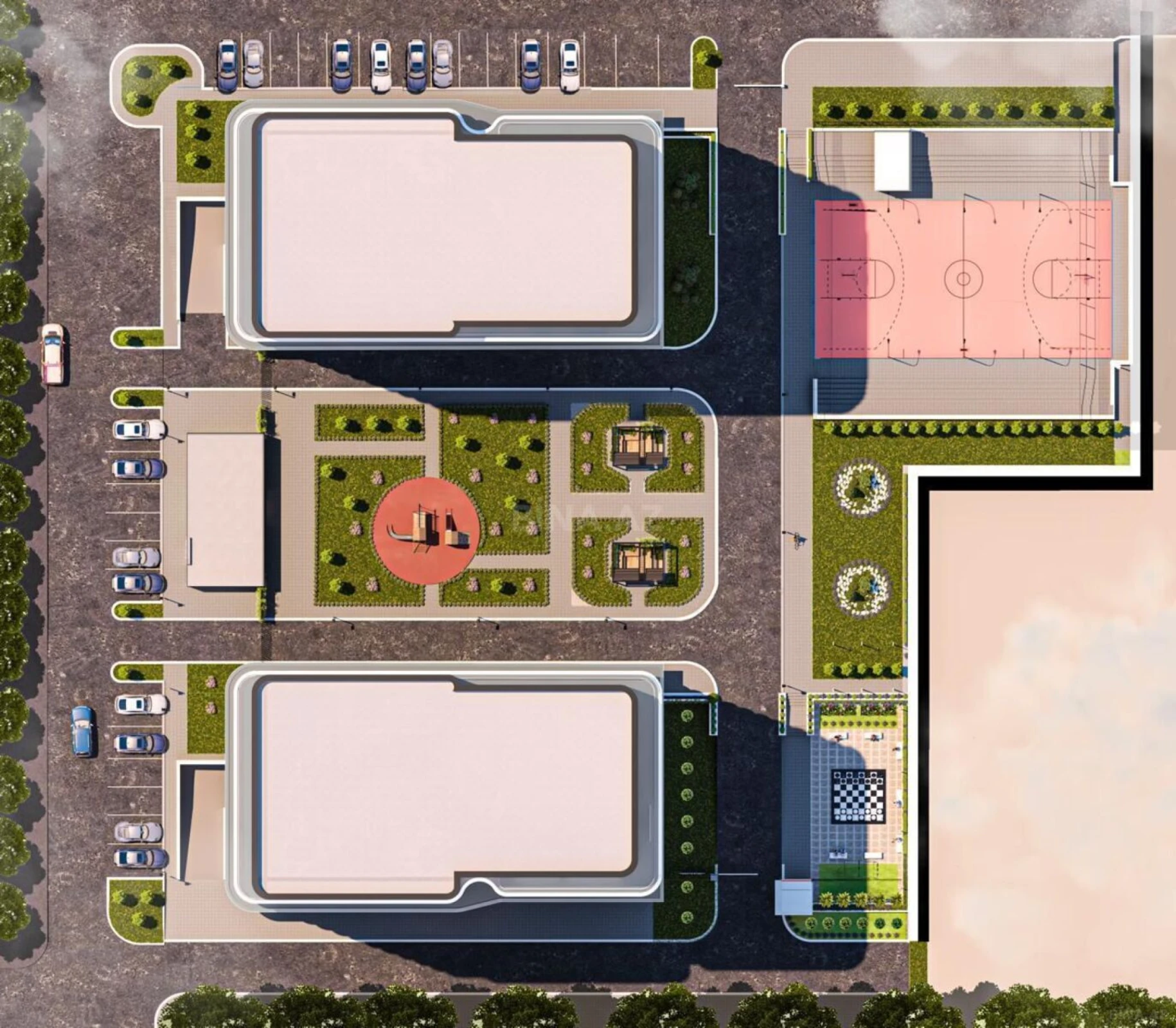 Satılır 2 otaqlı mənzil 55.8 m²