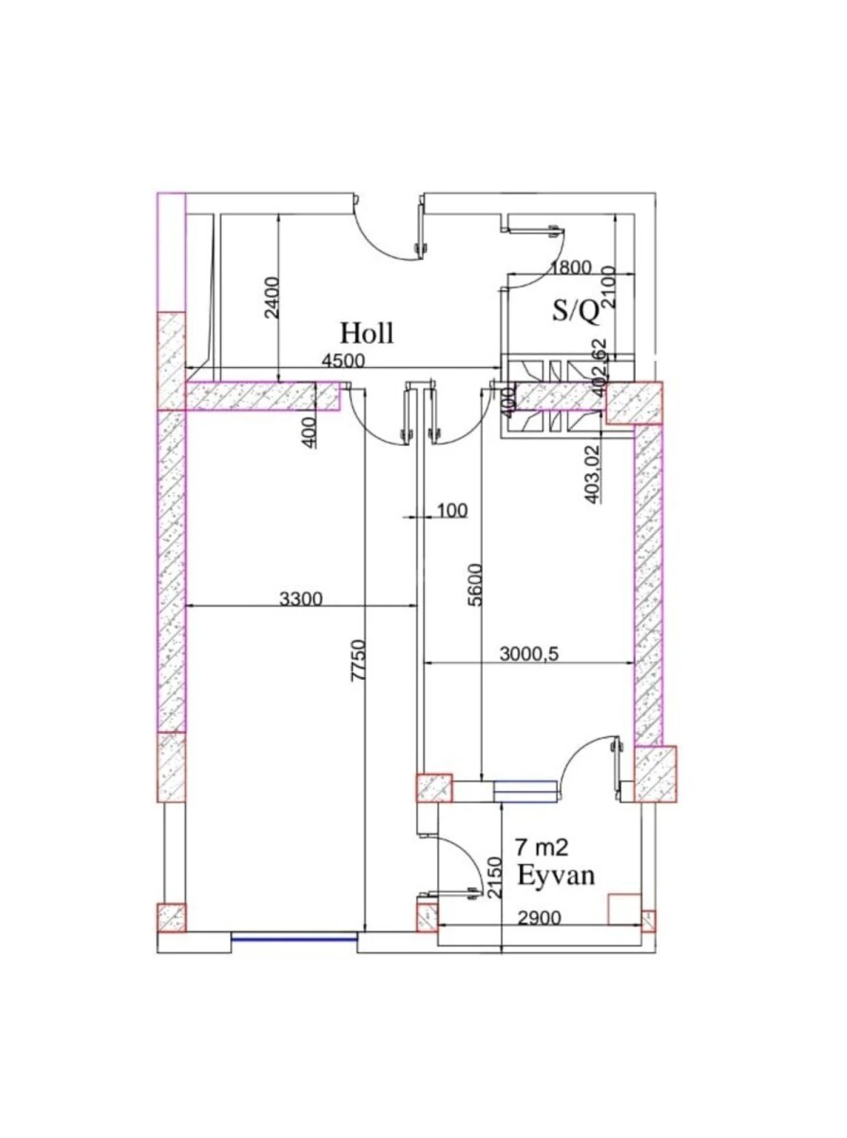 Satılır 2 otaqlı mənzil 75 m²