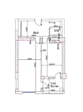 Satılır 2 otaqlı mənzil 75 m²