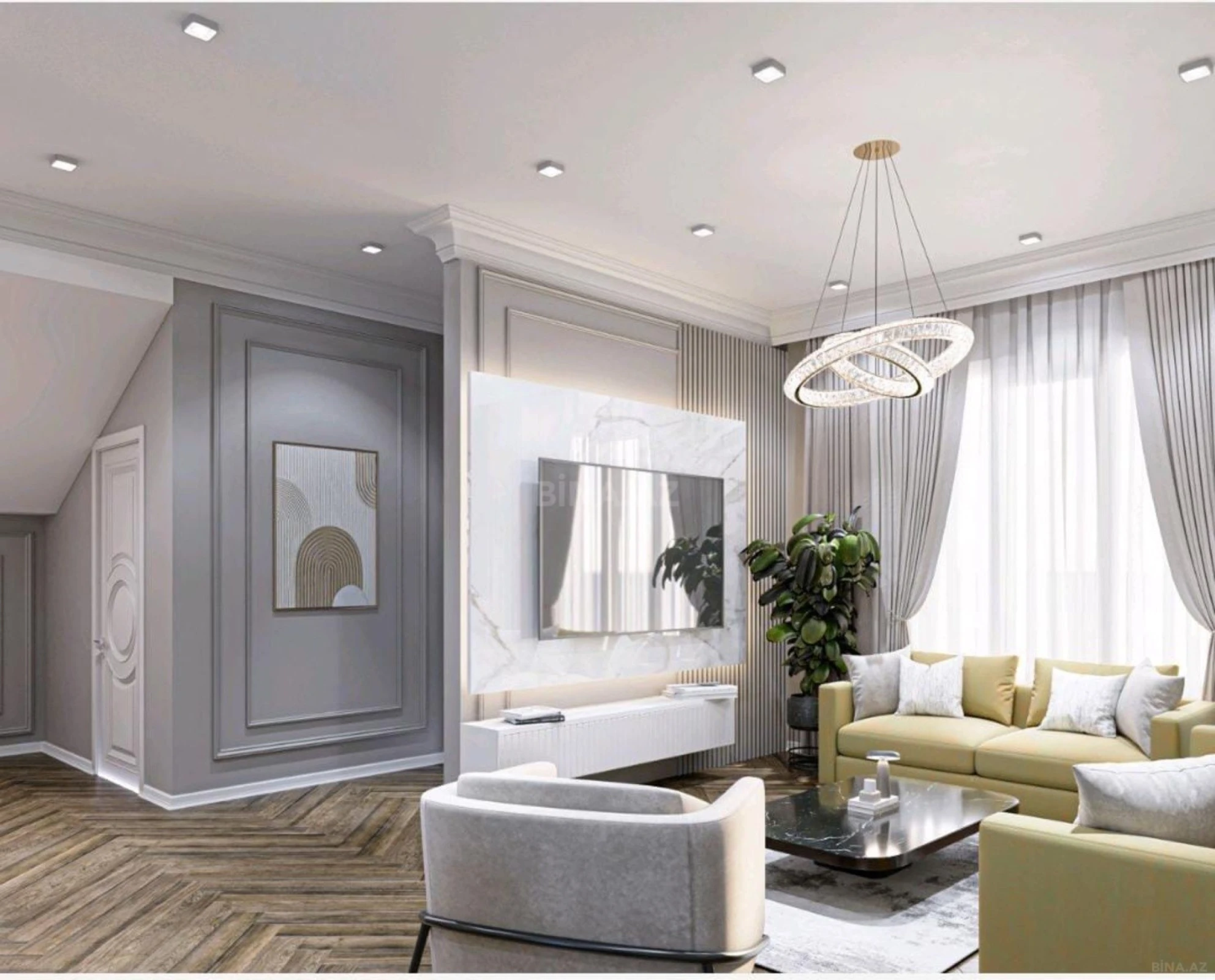 Satılır 6 otaqlı mənzil 309 m²