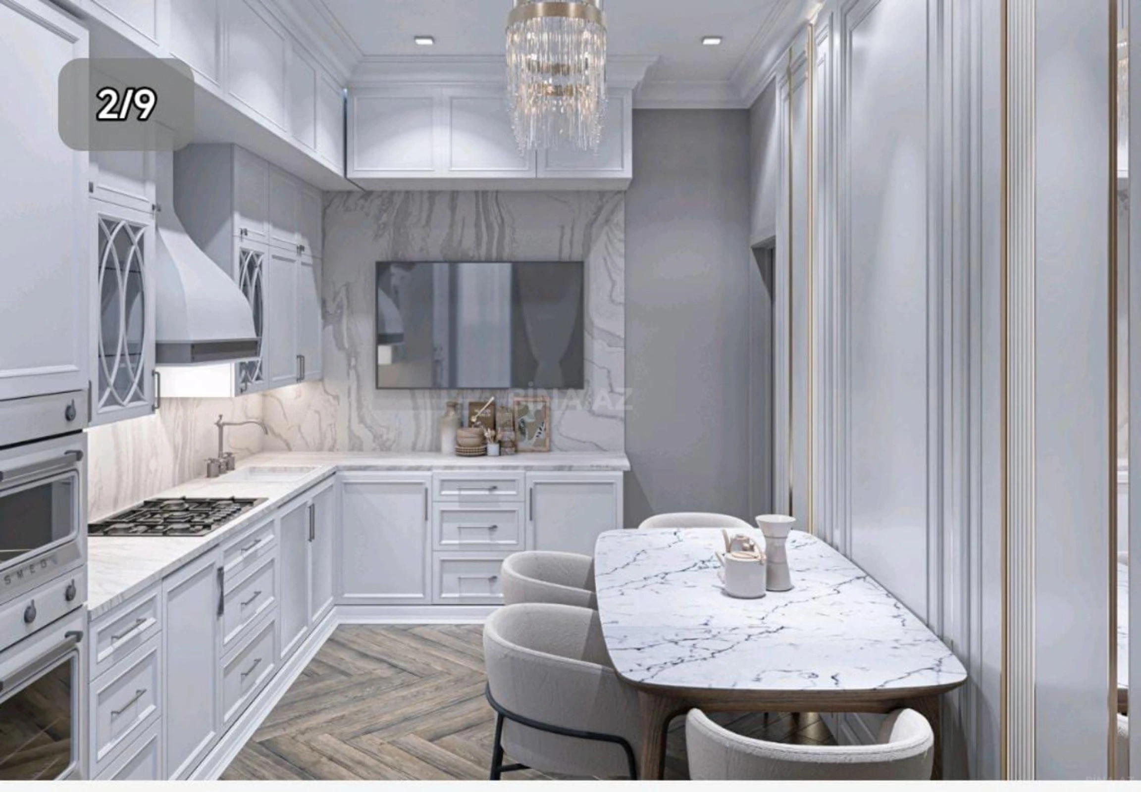 Satılır 6 otaqlı mənzil 309 m²