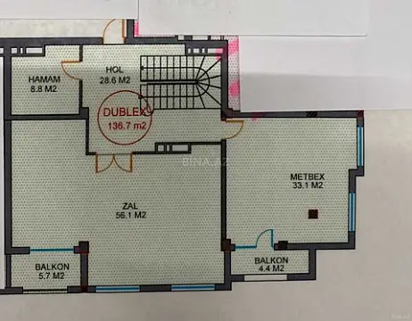 Satılır 4 otaqlı mənzil 376 m²