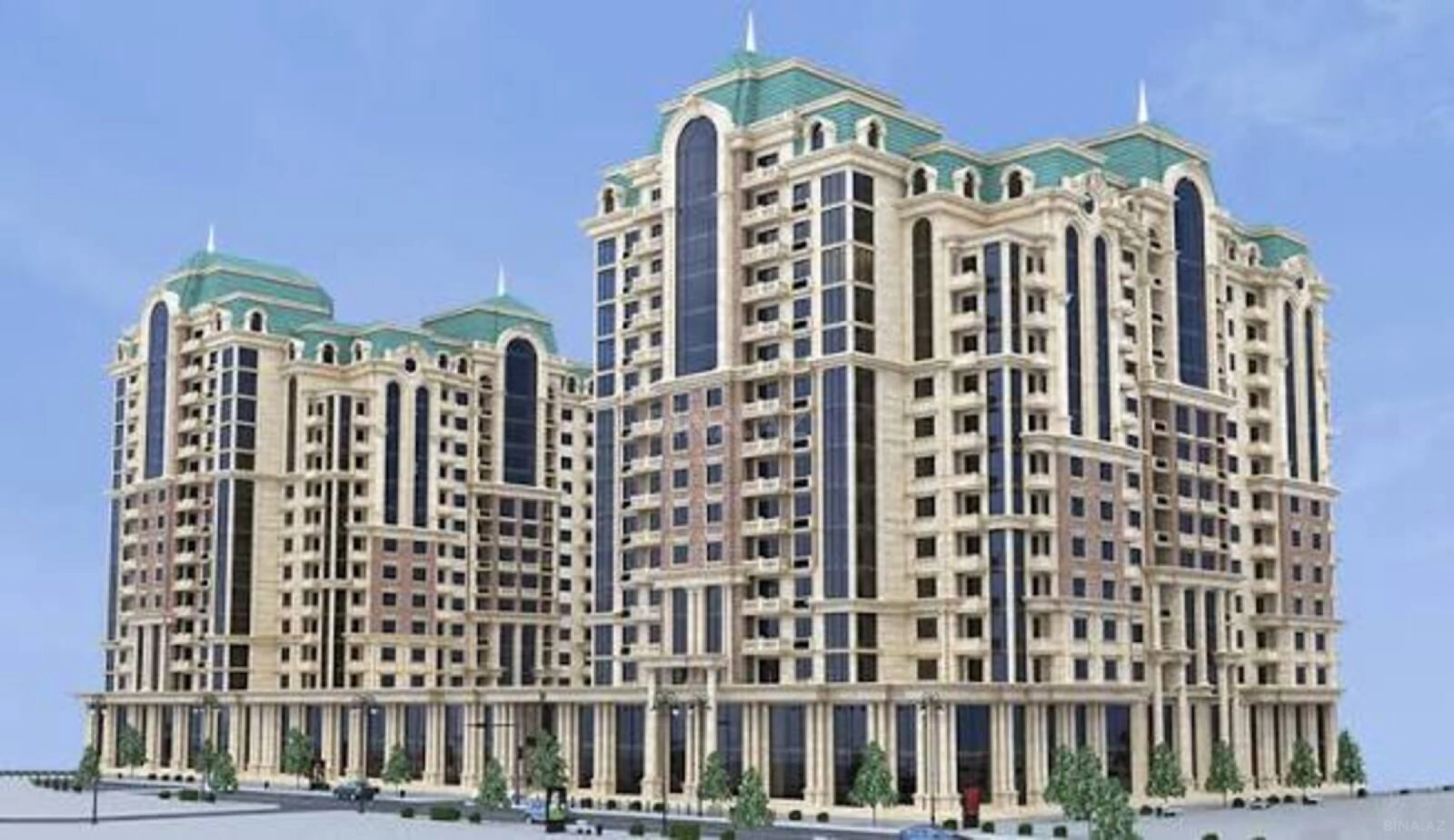 Satılır 4 otaqlı mənzil 166.6 m²