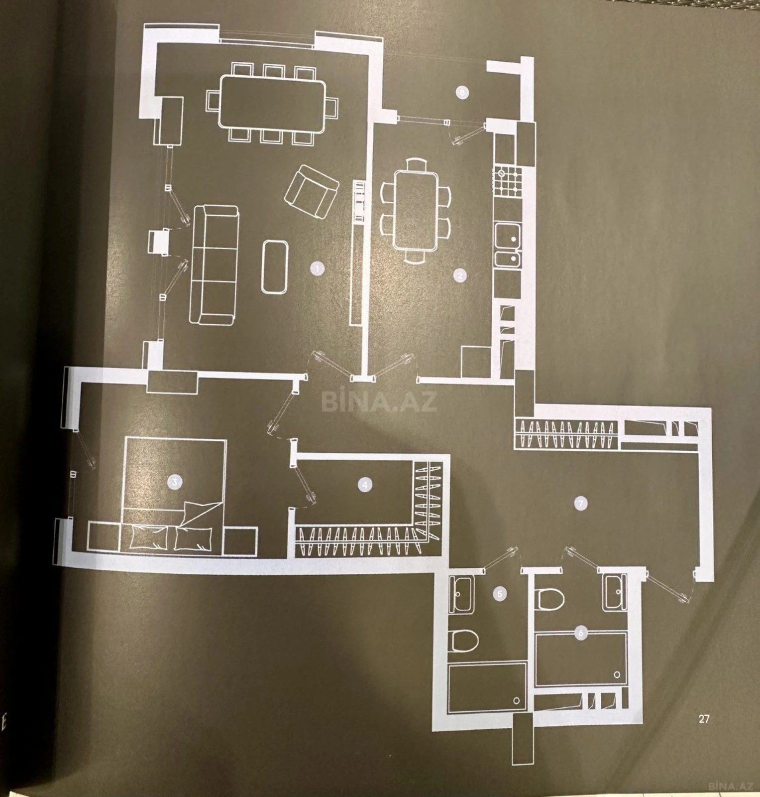 Satılır 2 otaqlı mənzil 90.5 m²