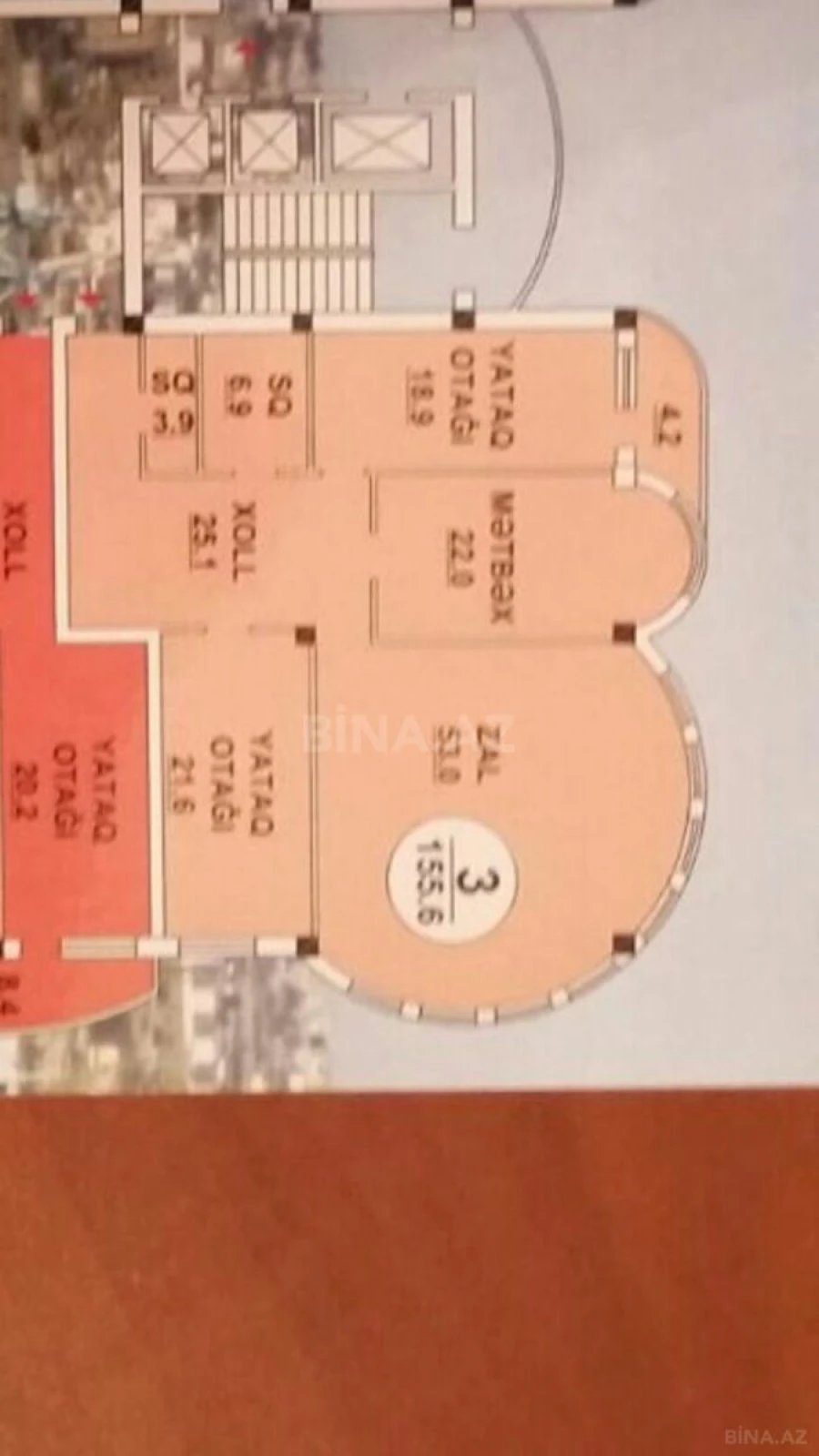 Satılır 3 otaqlı mənzil 156 m²