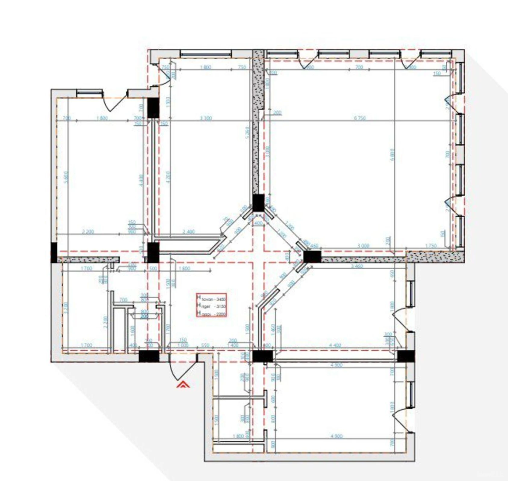 Satılır 4 otaqlı mənzil 200 m²