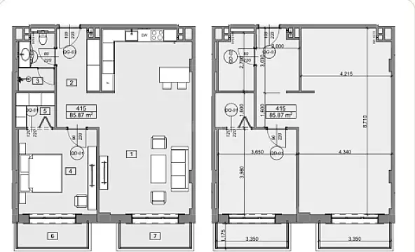 Satılır 2 otaqlı mənzil 86 m²