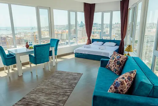 Kirayə verilir 1 otaqlı mənzil 45 m² — Bakı, İnşaatçılar 1 otaq 45.00 m²