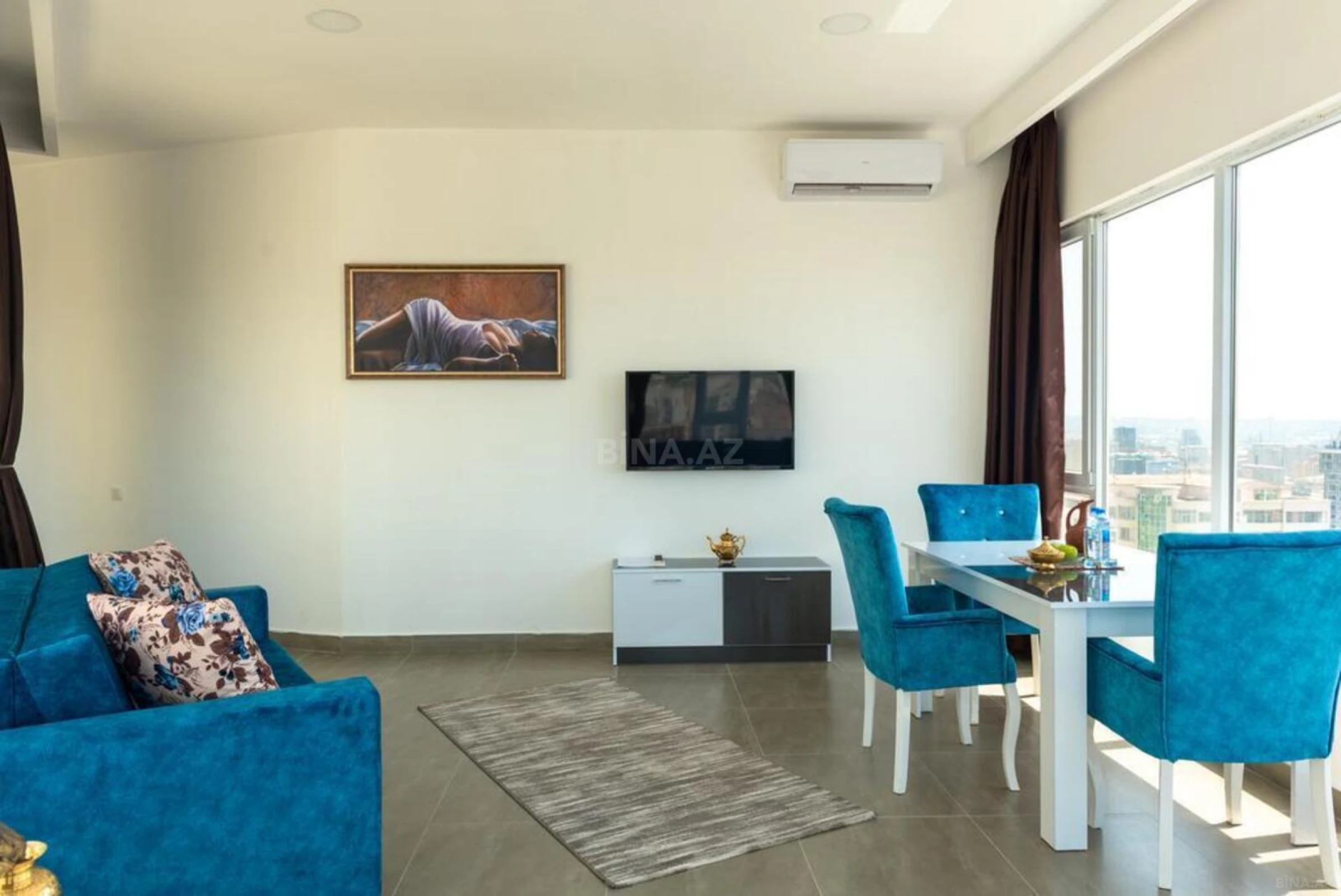 Kirayə verilir 1 otaqlı mənzil 45 m²