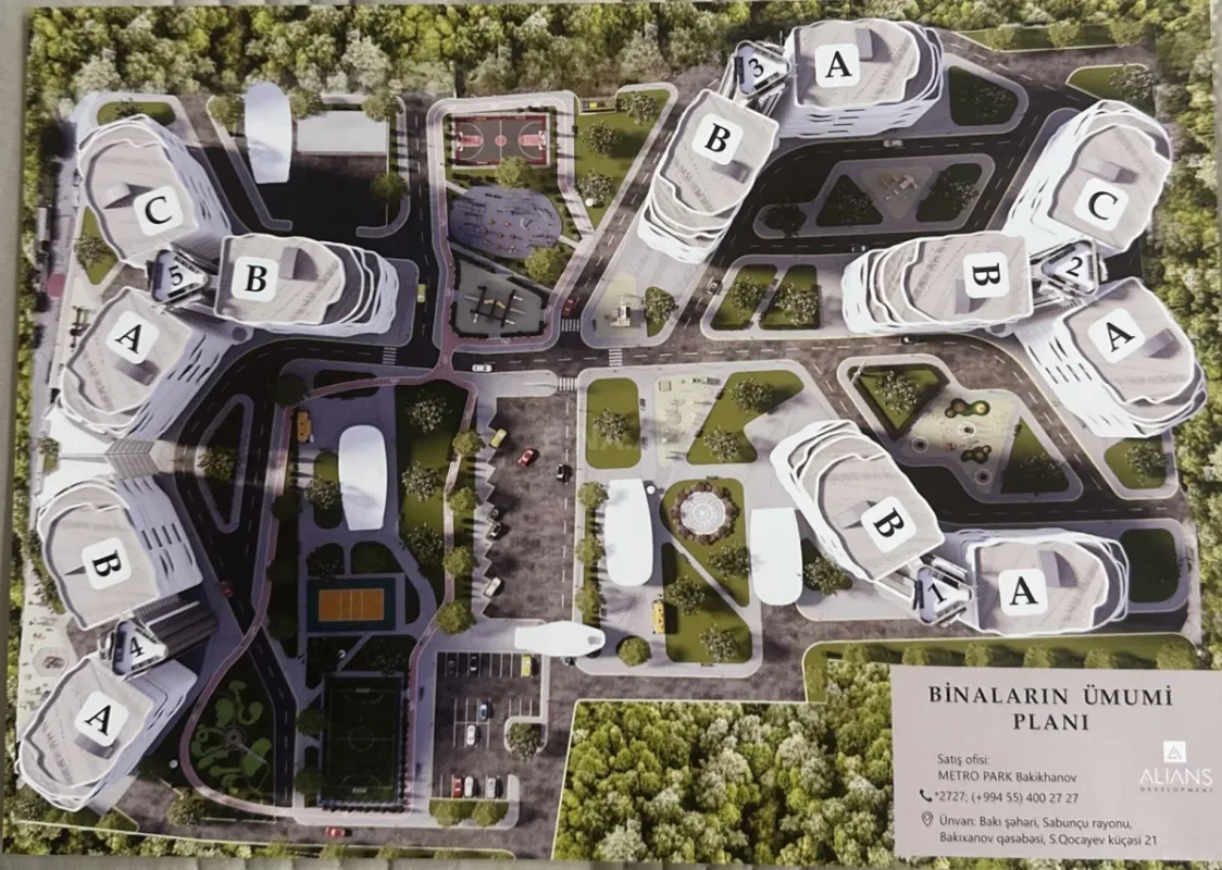 Satılır 4 otaqlı mənzil 121 m²