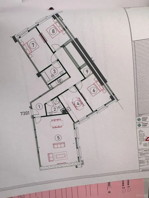 Satılır 4 otaqlı mənzil 152 m²