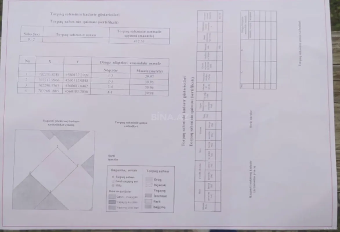 Satılır torpaq sahəsi 12 m²