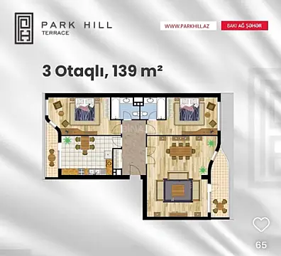 Satılır 3 otaqlı mənzil 140 m²