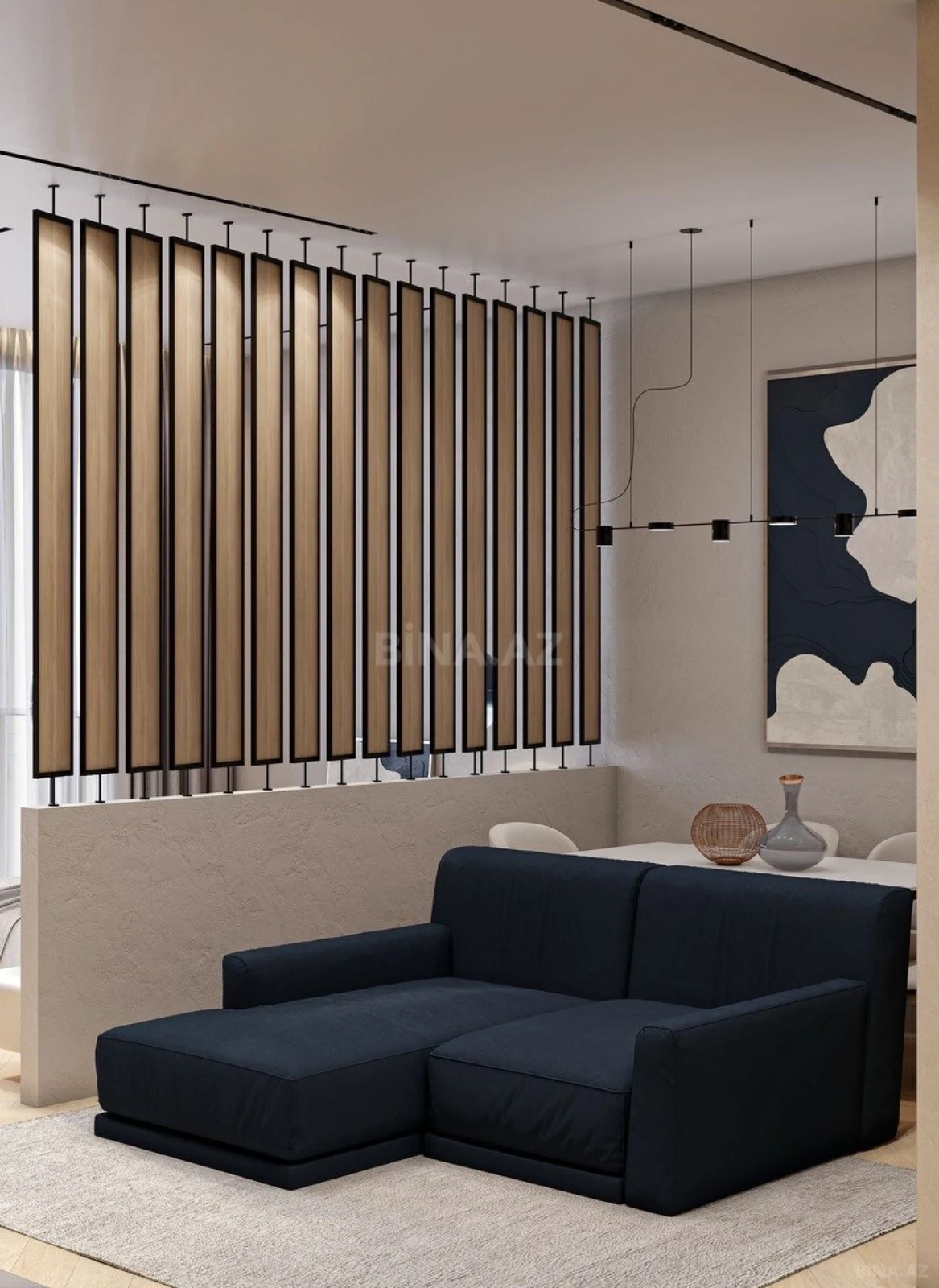 Satılır 1 otaqlı mənzil 57.5 m²