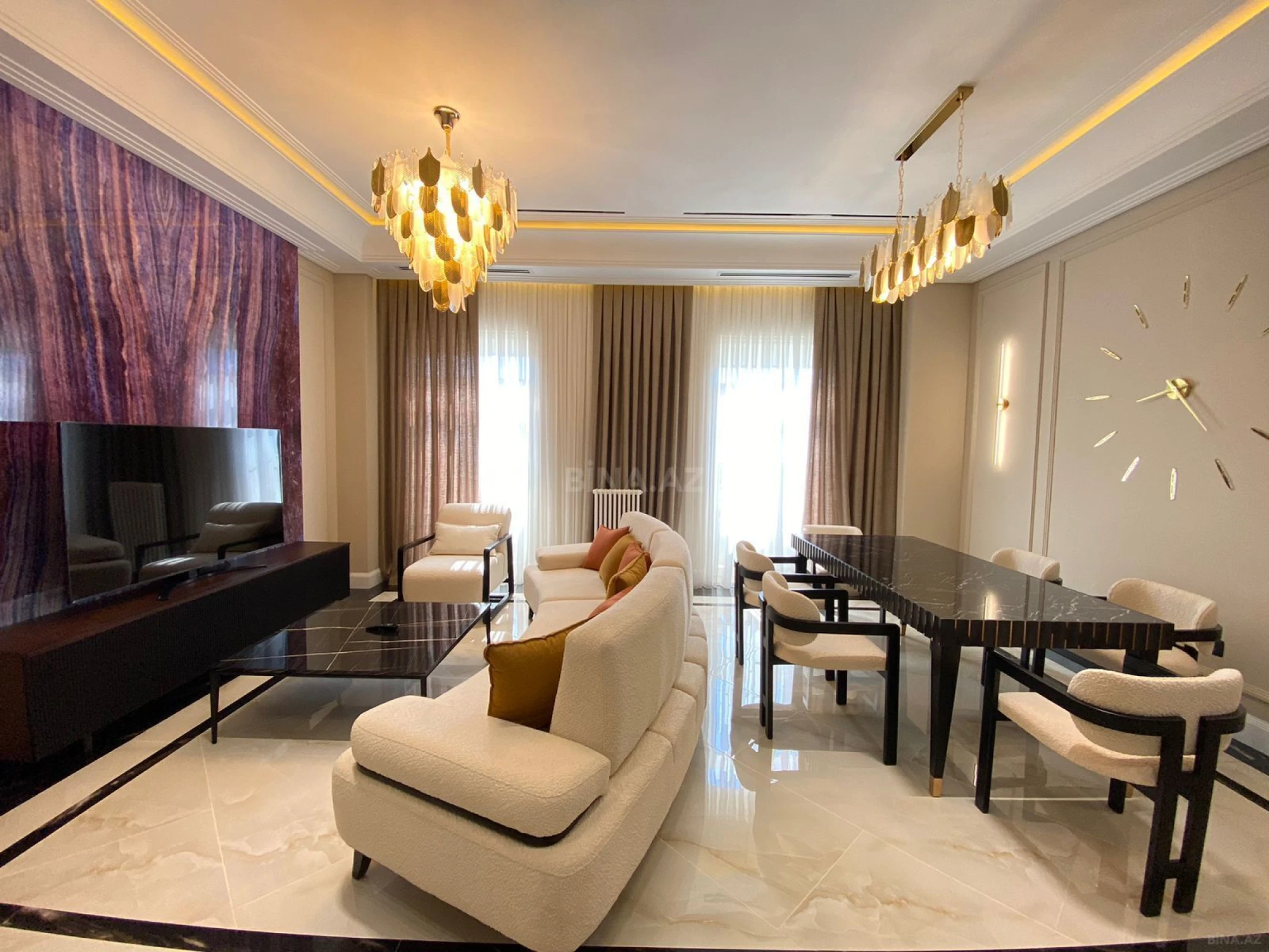 Kirayə verilir 3 otaqlı mənzil 132 m²