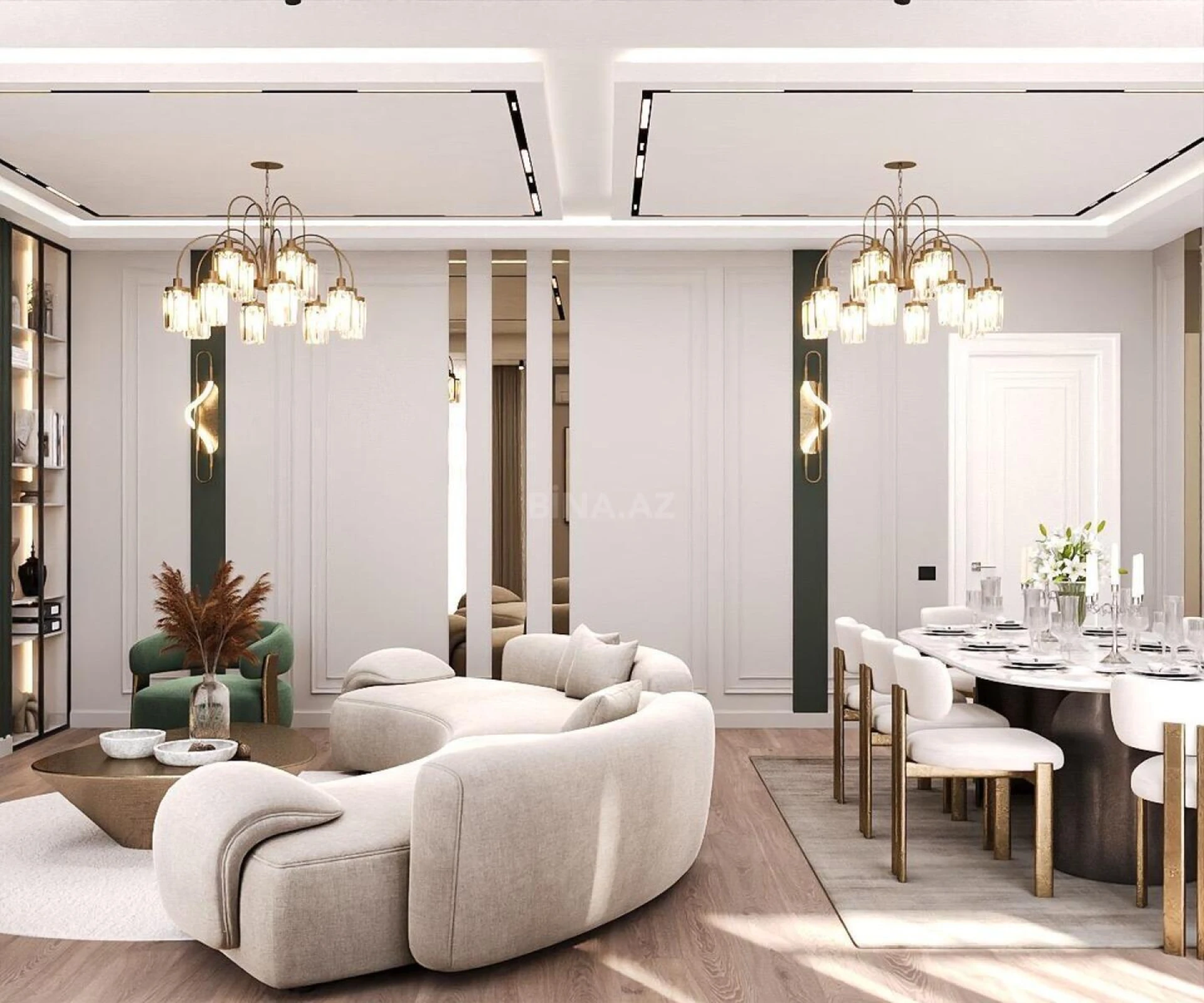 Satılır 4 otaqlı mənzil 187 m²