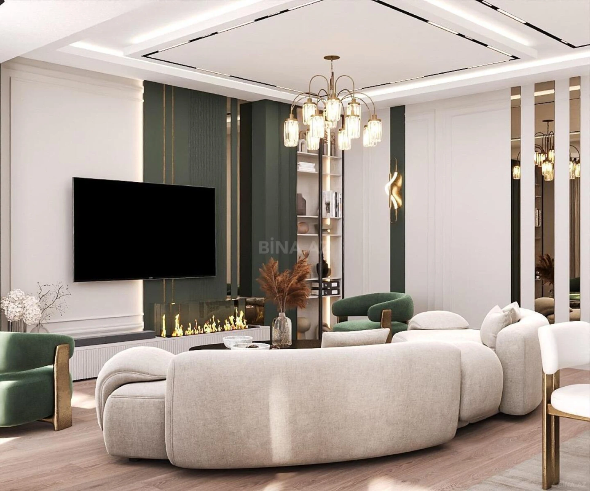 Satılır 4 otaqlı mənzil 187 m²