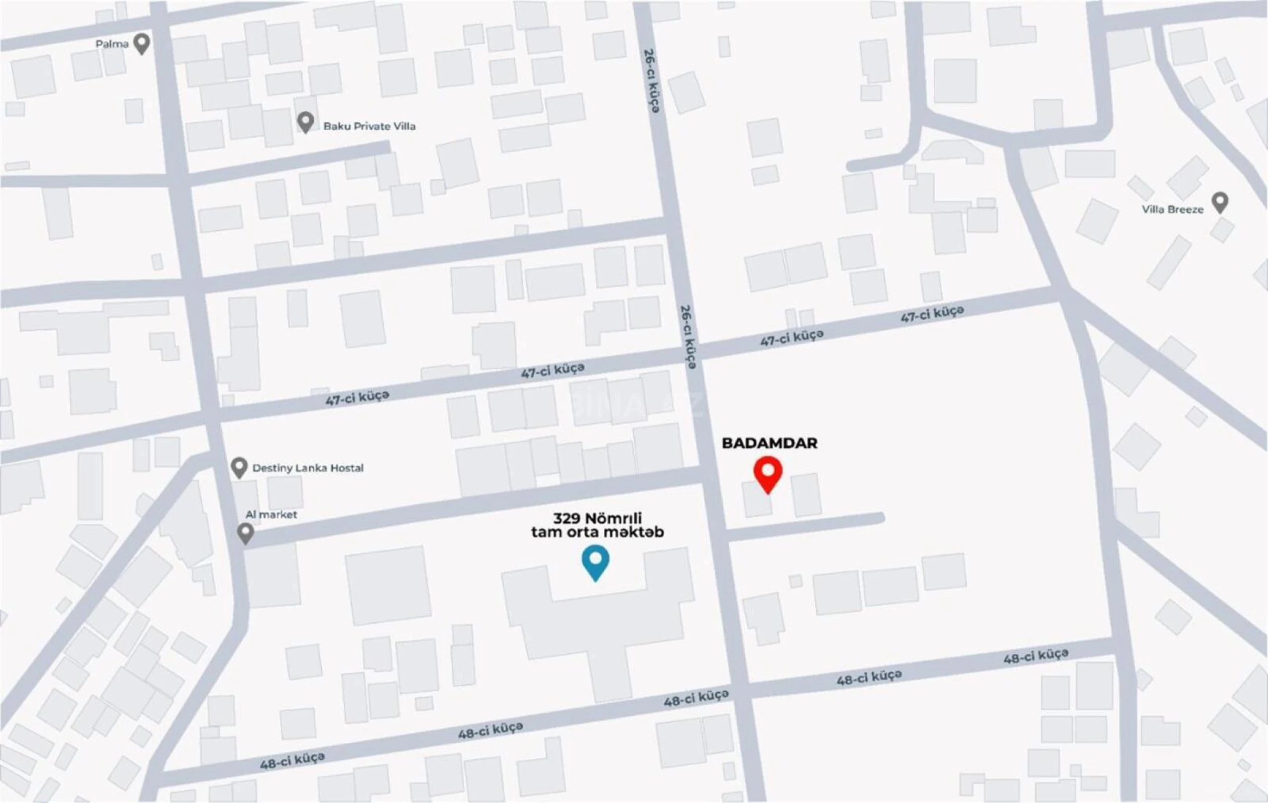 Satılır 2 otaqlı mənzil 58 m²