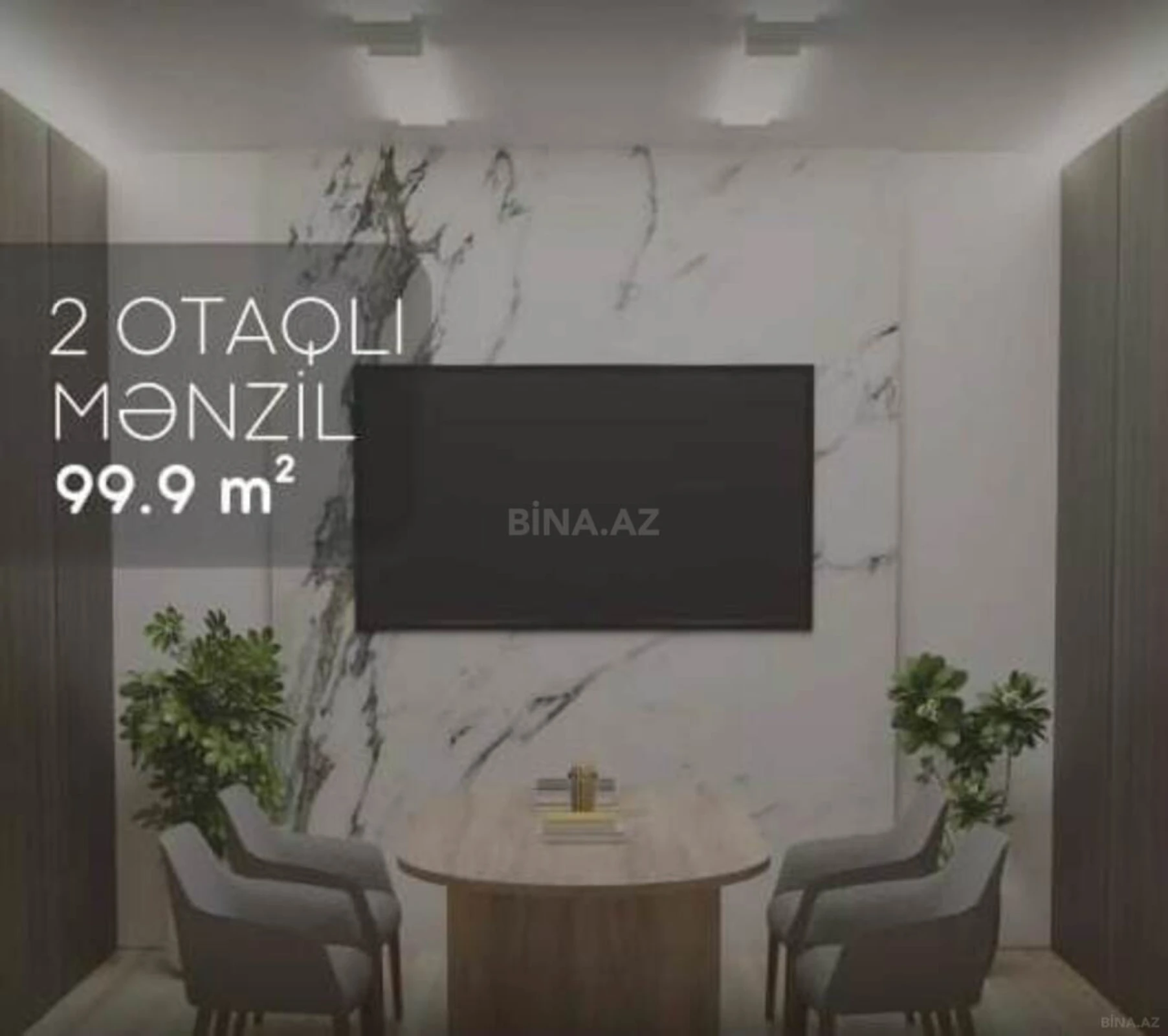 Satılır 2 otaqlı mənzil 100 m²