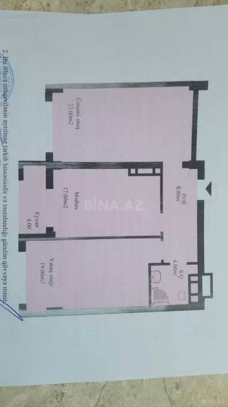 Satılır 2 otaqlı mənzil 75 m²