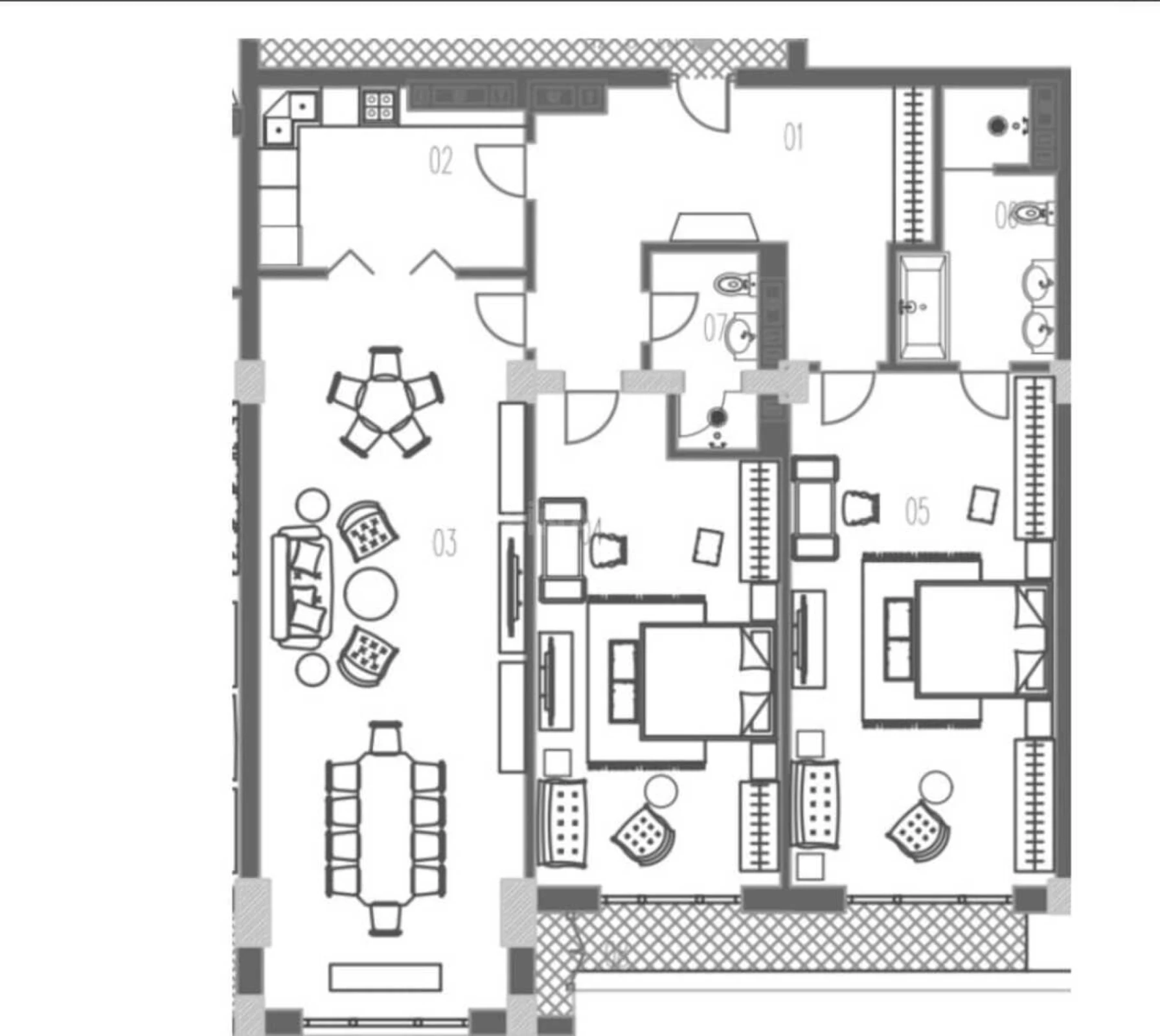Satılır 3 otaqlı mənzil 174 m²