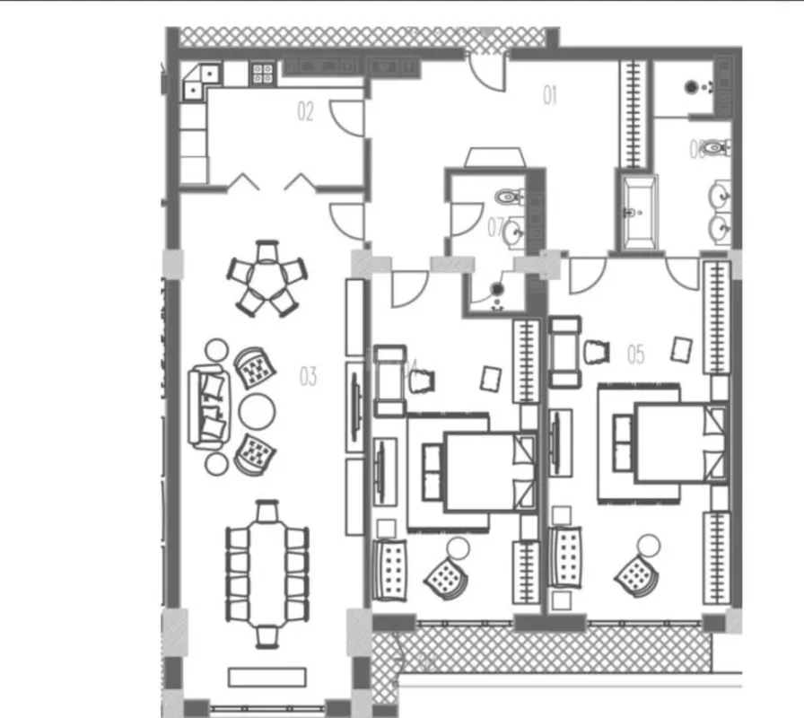 Satılır 3 otaqlı mənzil 174 m²