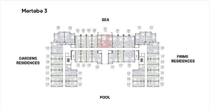 Satılır 1 otaqlı mənzil 52 m²