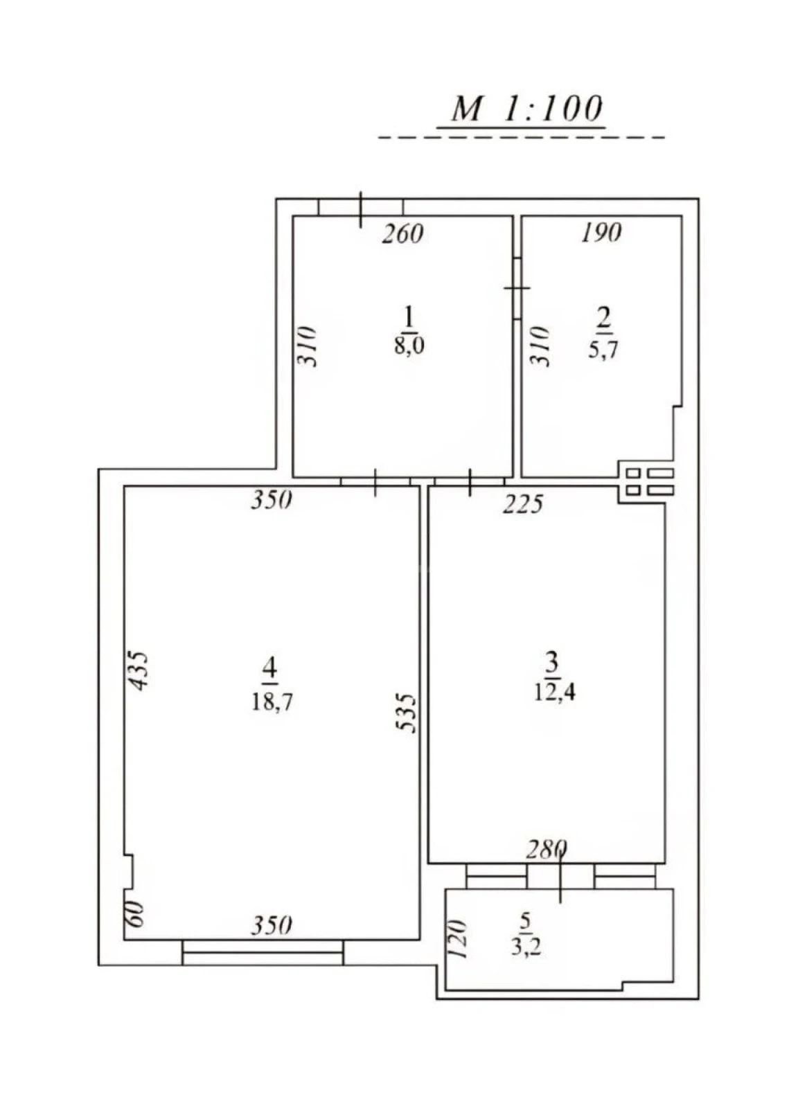Satılır 2 otaqlı mənzil 55 m²