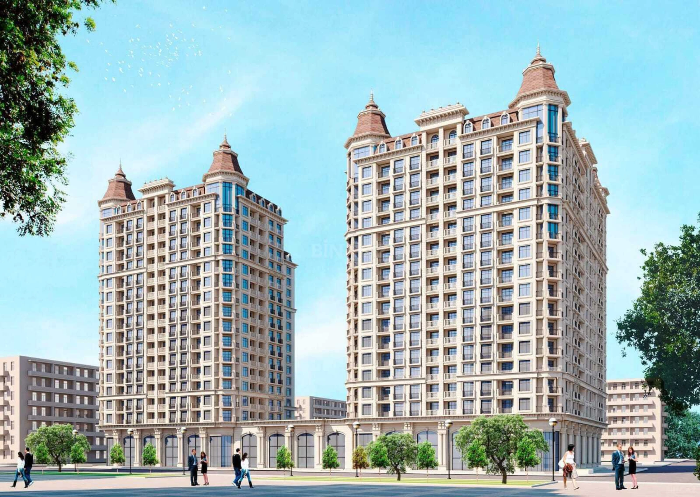 Satılır 4 otaqlı mənzil 184 m²