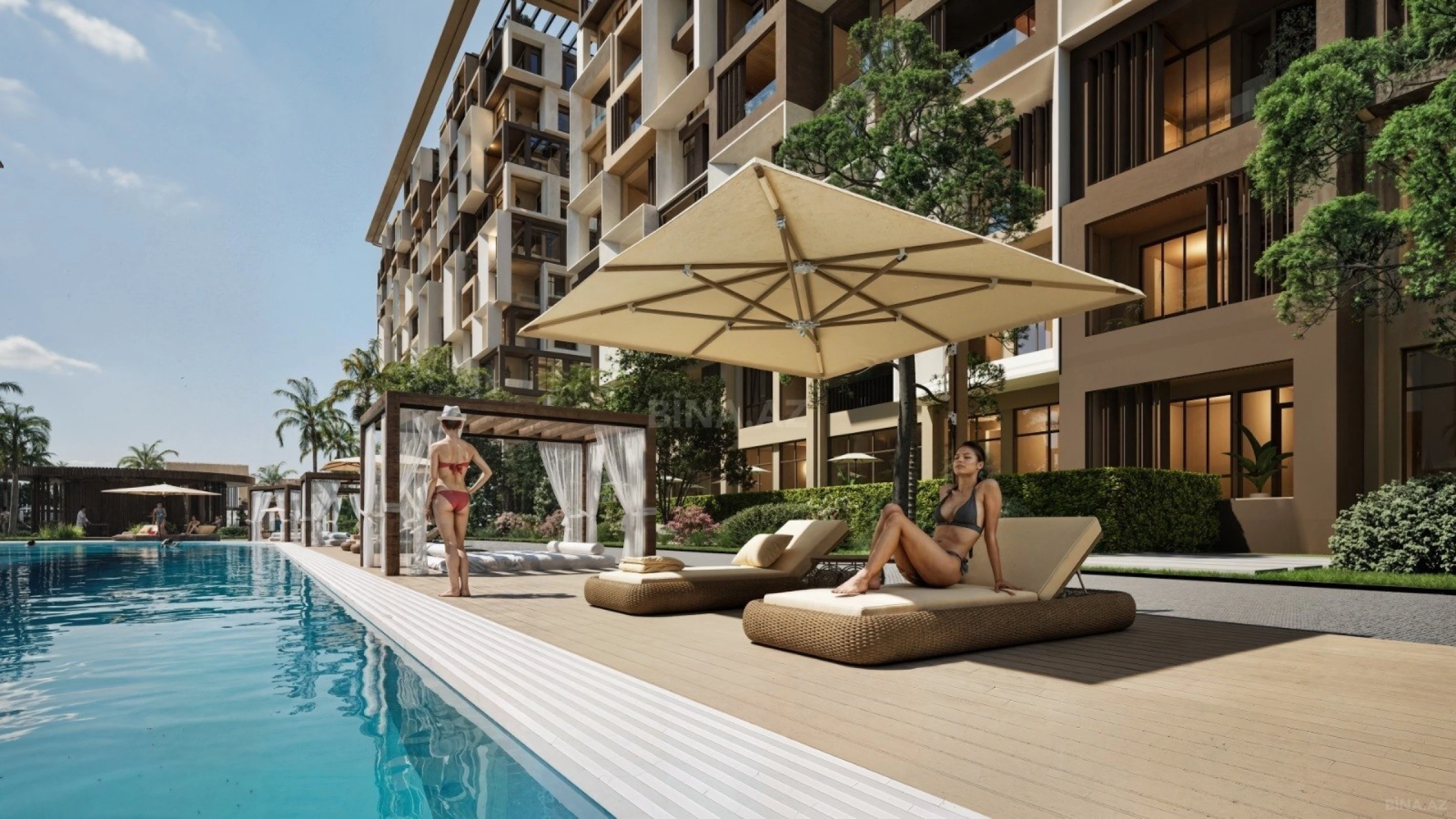 Satılır 2 otaqlı mənzil 46.3 m²