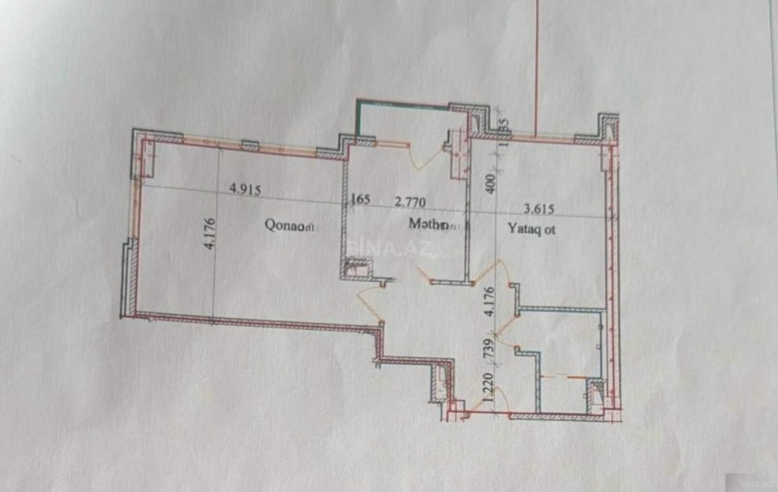 Satılır 2 otaqlı mənzil 65 m²