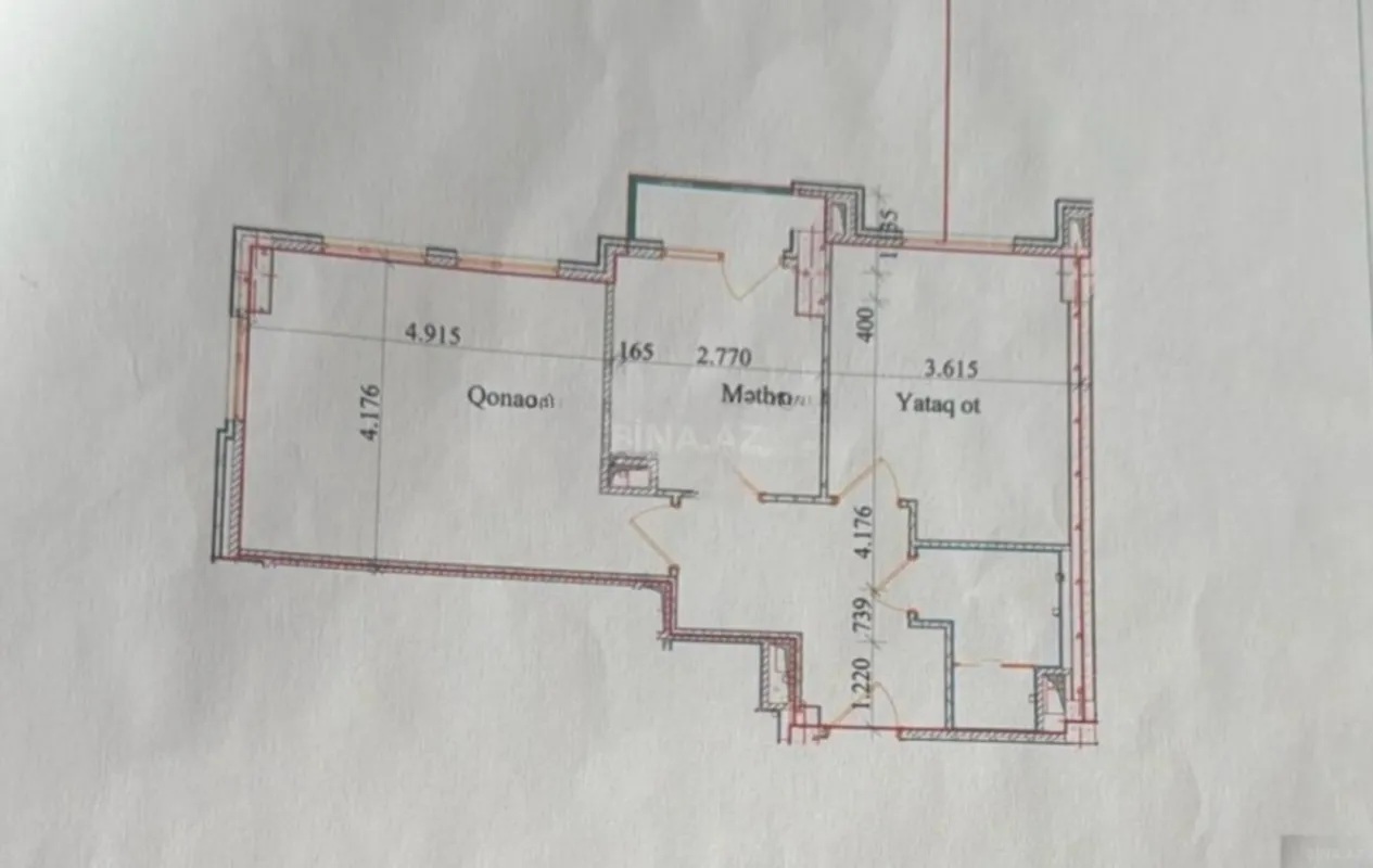 Satılır 2 otaqlı mənzil 65 m²