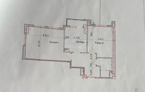 Satılır 2 otaqlı mənzil 65 m²