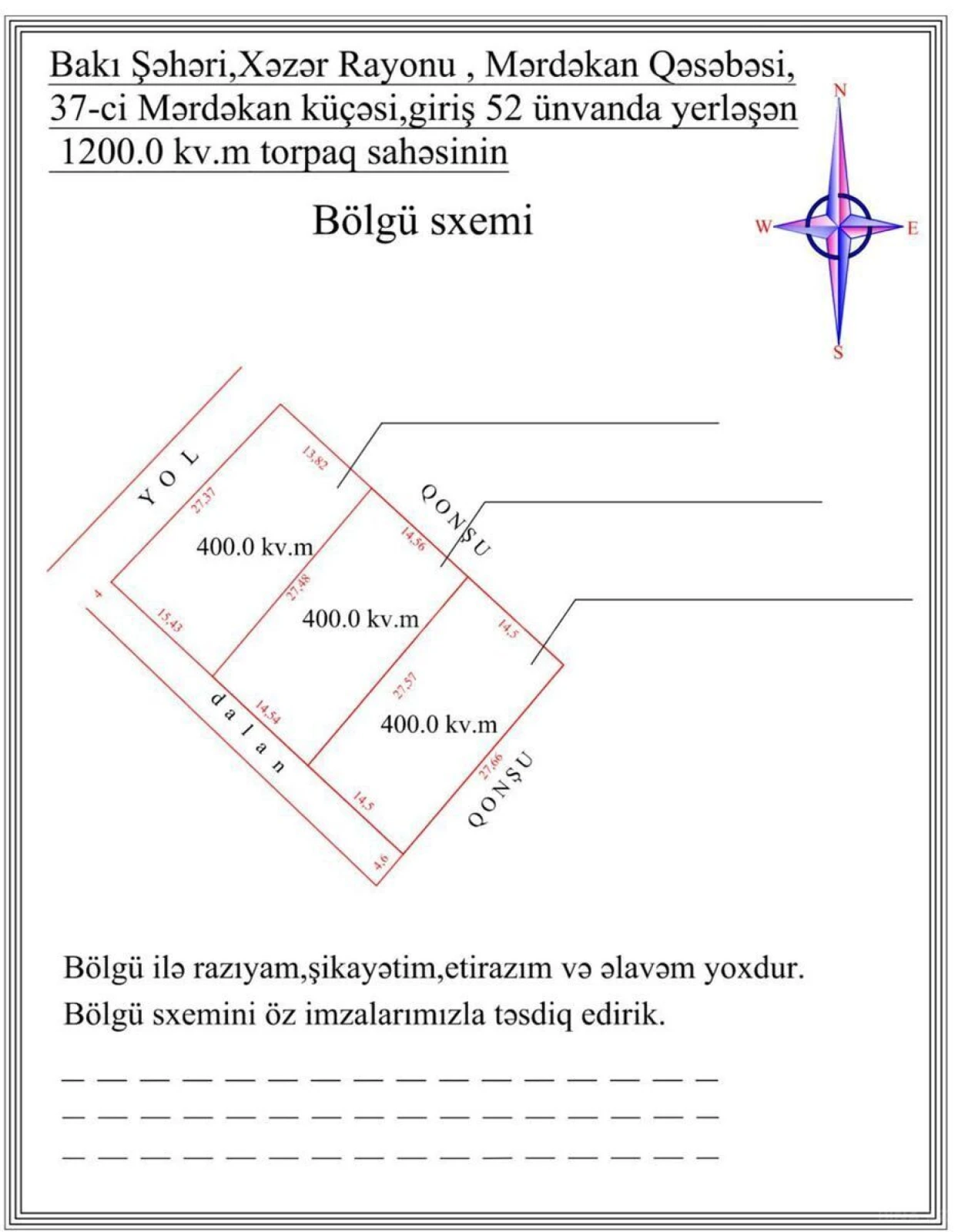 Satılır torpaq sahəsi 8 m²