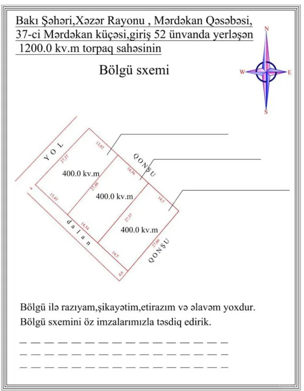 Satılır torpaq sahəsi 8 m²