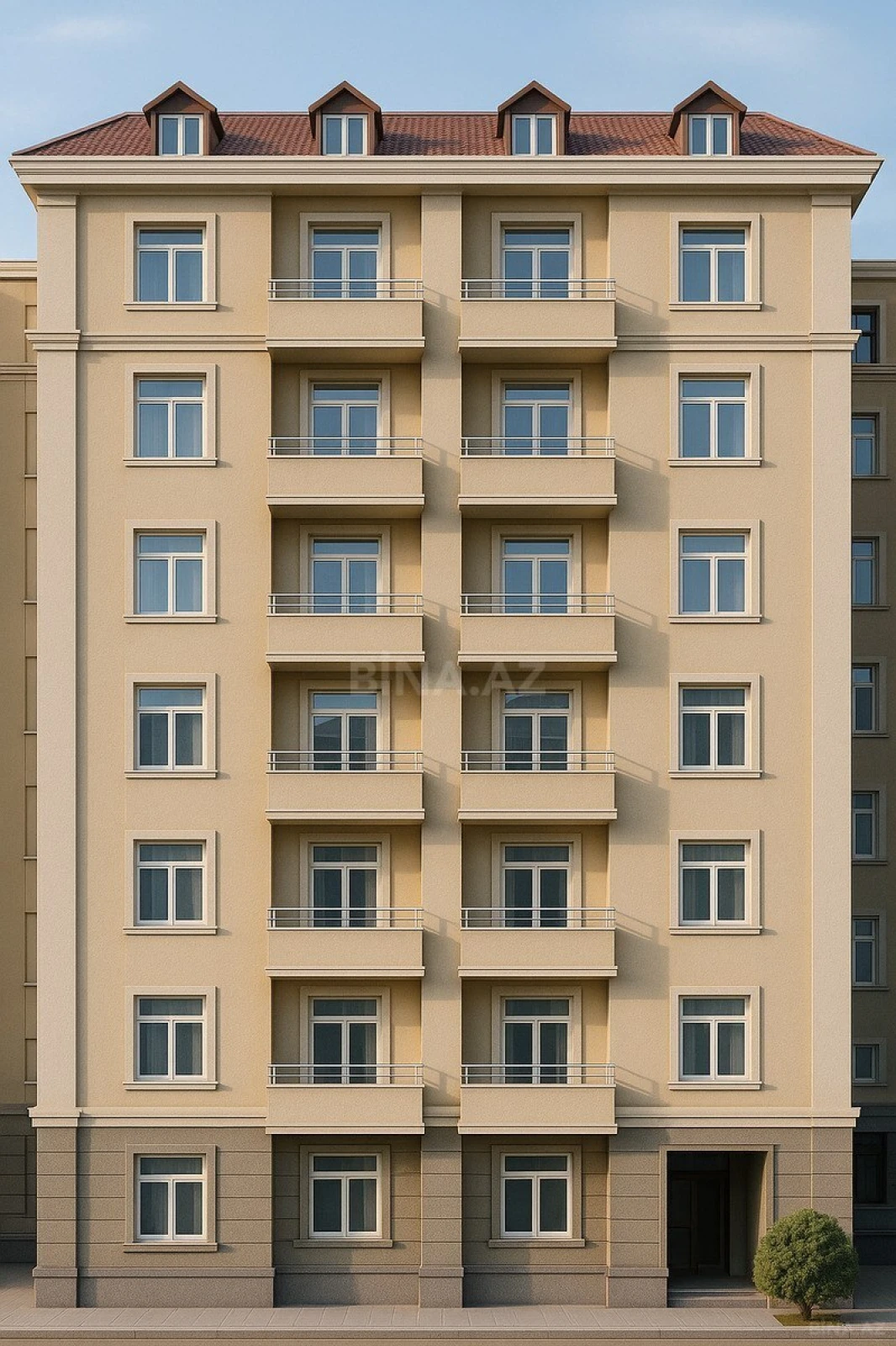 Satılır 1 otaqlı mənzil 55 m²