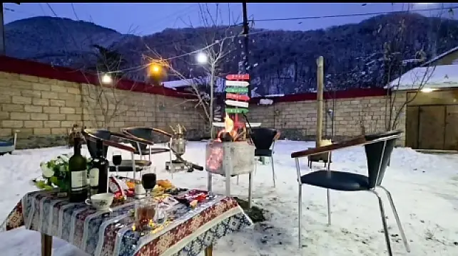 Kirayə verilir 3 otaqlı həyət evi 120 m² — Qəbələ 3 otaq 120.00 m²