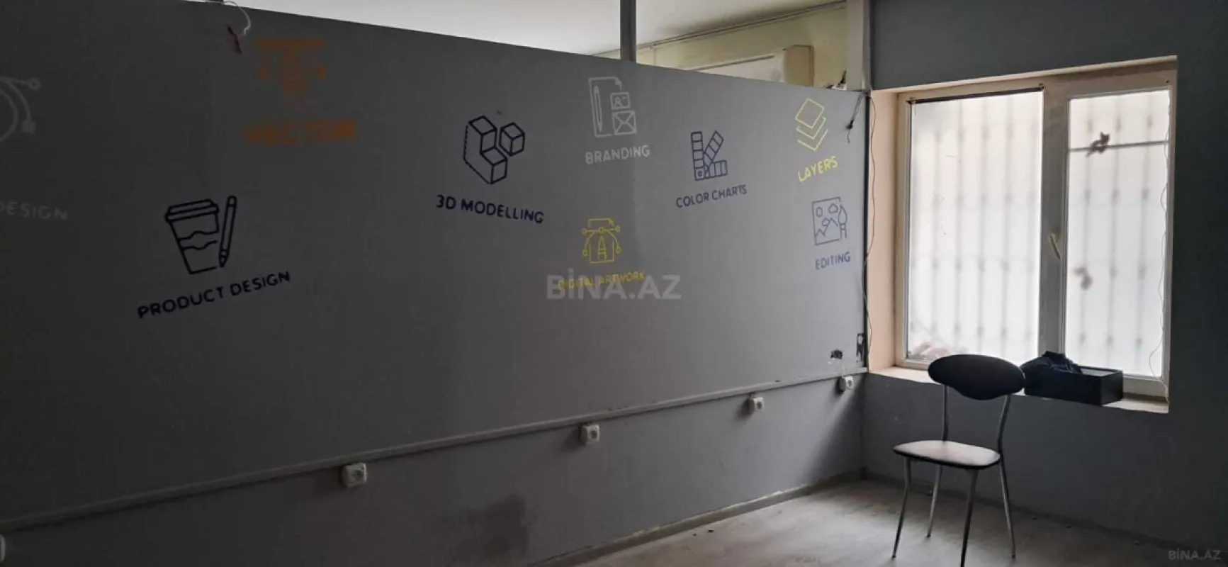 Kirayə verilir 3 otaqlı ofis 60 m²