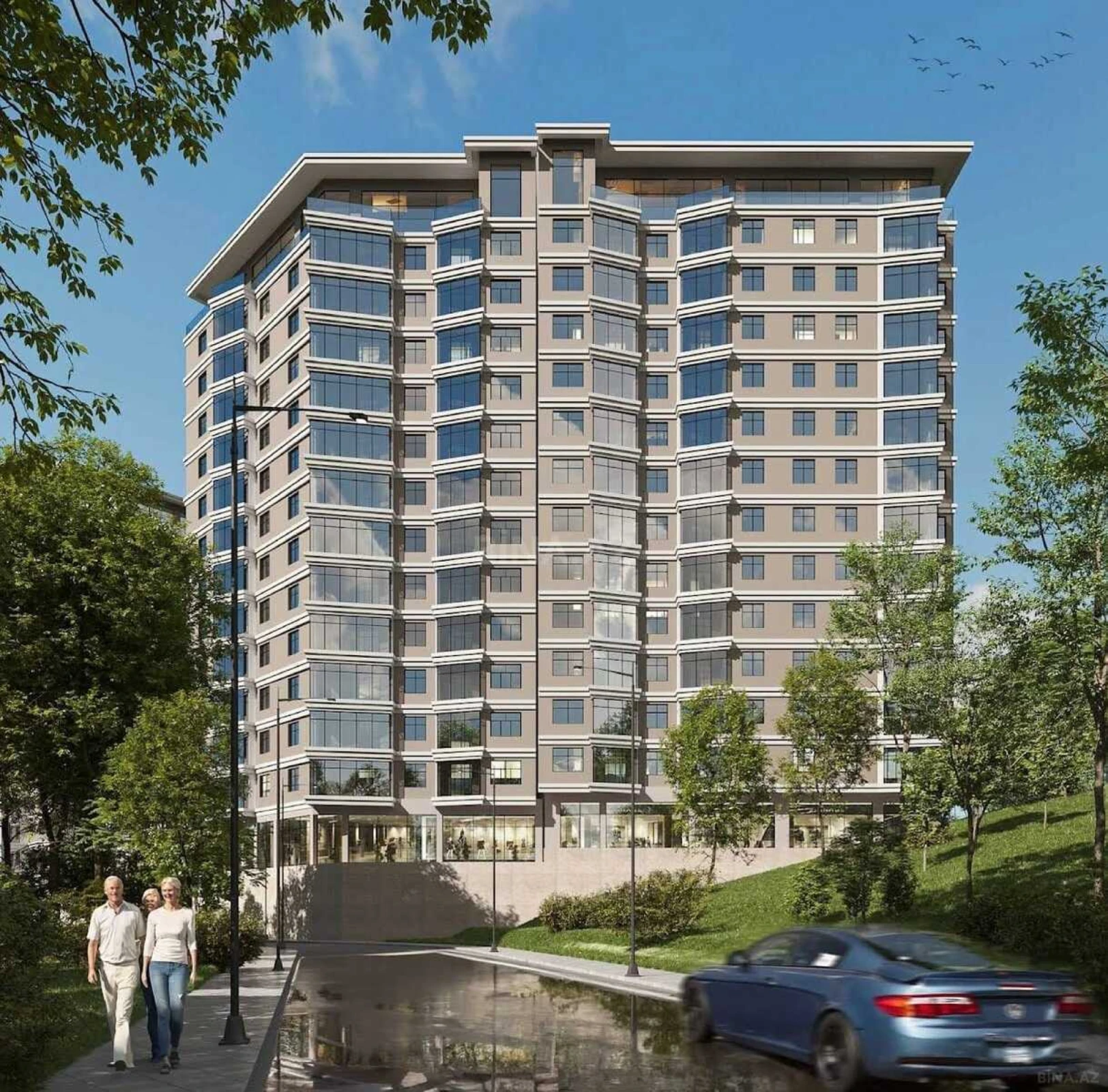 Satılır 3 otaqlı mənzil 121.5 m²